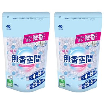 KOBAYASHI 小林製藥 無香空間 居家室內芳香除臭劑 補充包 清爽皂香  648g  2個