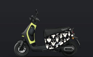 BLR gogoro 防刮車套 iD159 白幽靈