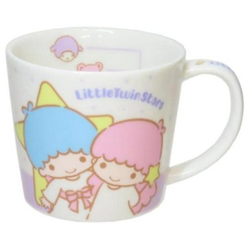 小禮堂 Sanrio 三麗鷗 雙子星 陶瓷馬克杯 220ml (搭肩款)