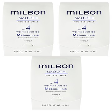 mILBOn 絲柔護髮系列 NO.4 一般髮 4個  3組  36g