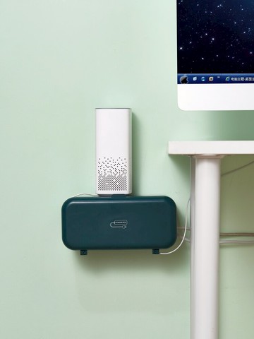 電線收納盒壁掛桌面充數據線收納神器插排插座理線器插線板集線盒