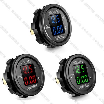 【全球優品匯】汽車LED雙數顯電壓電流表測量儀器2合1通用車型12V24V