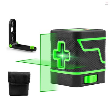 自調平激光水平儀,2 線激光水平儀綠色十字激光束線,用於掛畫和 DIY 應用的對齊激光工具