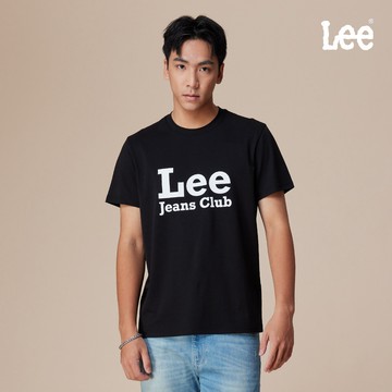 Lee JEANS CLUB短T 男 黑色 白色 LB602003
