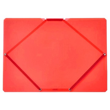 KING JIM CHEERS! PVC文件收納夾 霓虹色系列 CH2582T-RD  紅色  1個