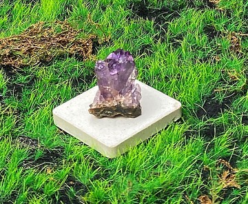 能量擺飾-天然原皮原礦可愛紫水晶晶簇  快速出貨 財運水晶