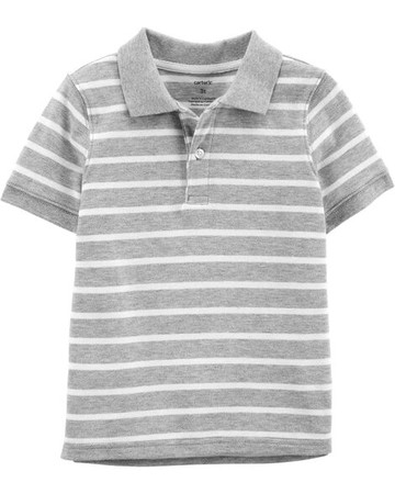 Toddler Striped Piqué Polo