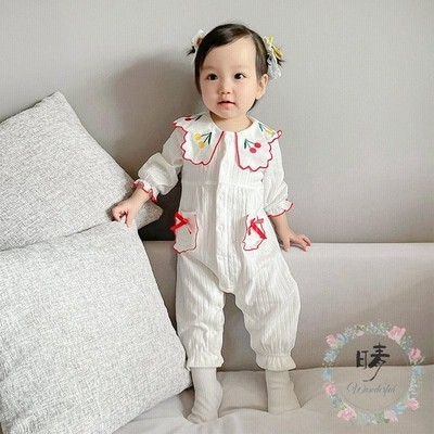ベビー服 春服 赤ちゃん ロンパース 花柄 お出掛け服 女の子 春秋 カバーオール 0 3歳 綿 コットン つなぎ 新生児 通販 Lineポイント最大get Lineショッピング