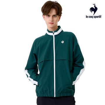 【LE COQ SPORTIF 法國公雞】男款森林綠色防潑水防風外套LWW61762