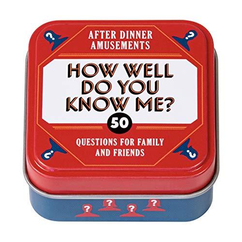 After Dinner Amusements: How Well Do You Know Me?: 50 Questions for Family