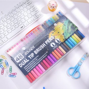 48色入門款軟雙頭水彩馬克筆 麥克筆 水彩筆 美術筆