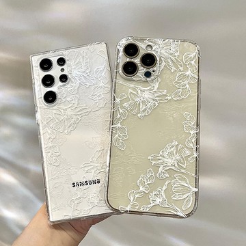 群花之舞 透&白之舞系列 防摔手機殼 CSBN06