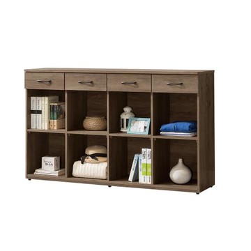 【唯熙傢俱】唯樂灰橡色5尺置物櫃