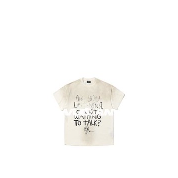 【高瀚宇同款】VULCAN 冰感抗皺圓領短袖T恤復古做舊泥染惡搞印花