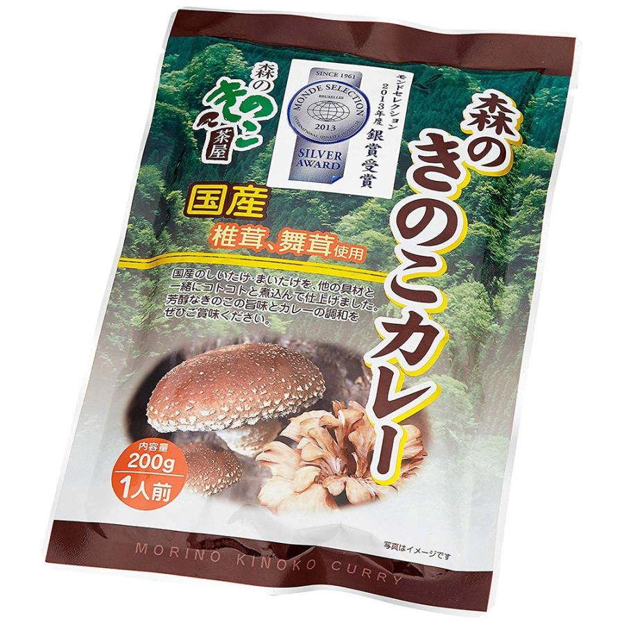 森のきのこカレー200g　1人前 レトルトカレー