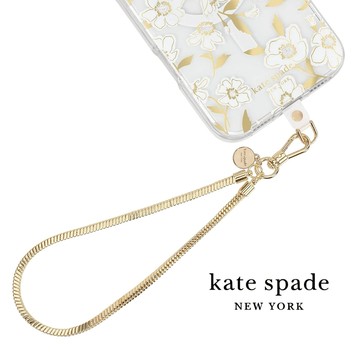 kate spade 精品手機手鍊 金色