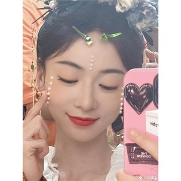 吳謹言同款ssself正品原創ins風格粉色y2k手機殼墨雨云間防摔磨砂適用蘋果15promax全包耐用iphone14保護套