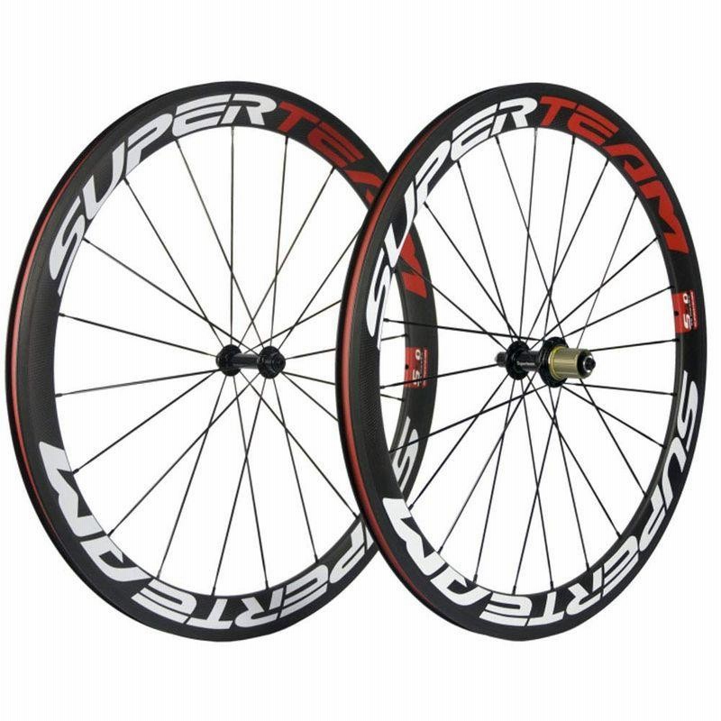 Superteamカーボンホイール50mmクリンチャー700cバイクホイール1