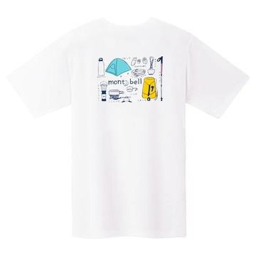 【【蘋果戶外】】mont-bell 1114779 WT 白【女款】山道具 Wickron 短袖排汗衣 排汗T恤 機能衣