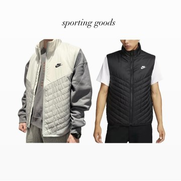 S.G NIKE STORM-FIT WINDRUNNER FB8202-011/077 羽絨背心 男款 保暖 黑/灰白