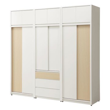 【唯熙傢俱】羅伊雙色8x8尺衣櫃