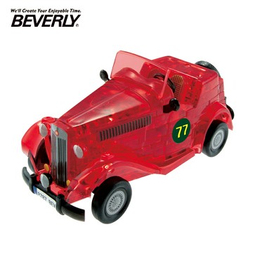 【日本正版】BEVERLY CLASSIC CAR 立體水晶拼圖 53片 3D拼圖 水晶拼圖 公仔 模型 水晶汽車 - 489085