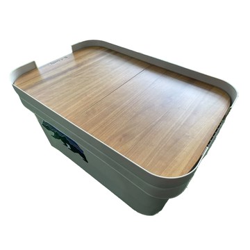 No-Hi Camping 耐壓收納箱兩片式專用桌板 白楊木  60 x 38.5 x 1.2cm  原木色  1個