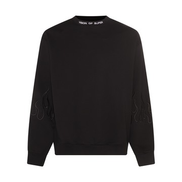 Vision Of Super - Black Cotton Sweatshirt