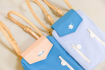 【聖誕禮物】毛星系 輕旅行 星球小後背包 藍粉色