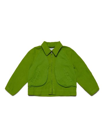 MYAR KIDS - cotton-linen shirt jacket - kids - Cotton/Linen/Flax - 12 yrs - Green