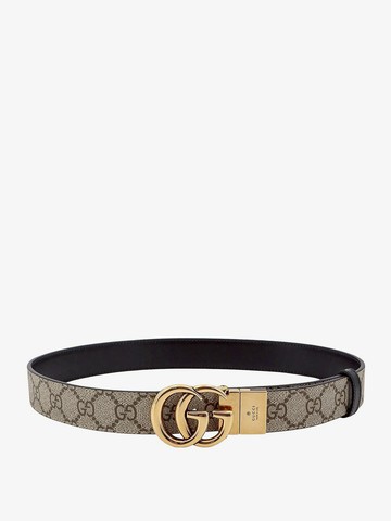 GG Supreme fabric and leather reversible belt - GUCCI - gender_Woman