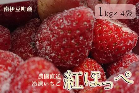 冷凍イチゴ４kg（2020年第31回静岡県いちご果実品評会入賞）