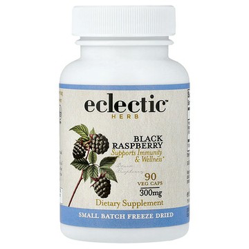 Eclectic Herb, 草本，黑樹莓，300 毫克，90 粒素食膠囊