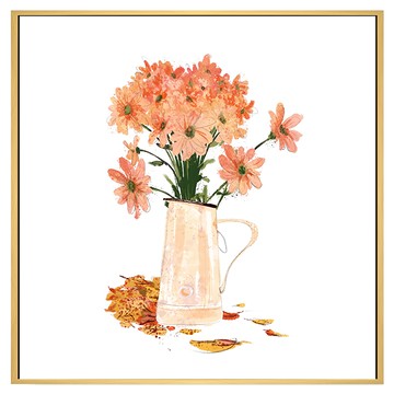 菠蘿選畫所 花香四溢 40 x 40cm - 居家裝飾 藝術掛畫  木色