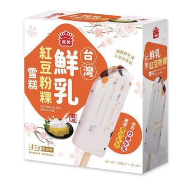 [家速配]義美台灣鮮乳紅豆粉粿雪糕