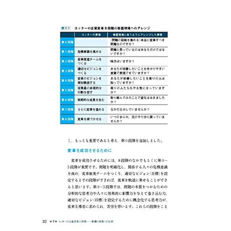 看護現場を変える0~8段階のプロセス コッターの企業変革の看護への応用