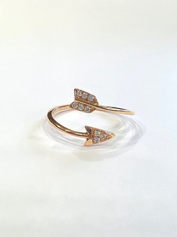 天然鑽石K金戒指 南非鑽石 玫瑰金 18K K750