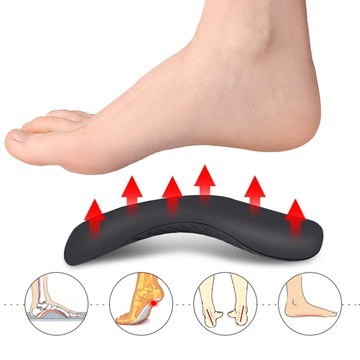los1627扁平足鞋墊足弓矯形訓練器足內外翻平底XO型腿矯形足弓支撐半墊