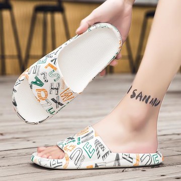 一字拖男2026新款夏季外穿防滑網紅個性拖鞋男款海邊沙灘涼拖大碼