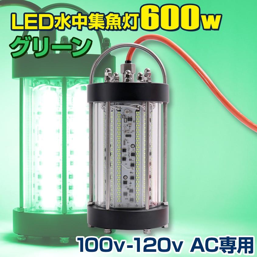 集魚灯 水中 ライト グリーン 100v AC専用 600w 水中集魚灯 トビウオ