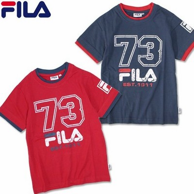 男の子 Tシャツ 半袖 キッズ ジュニア かっこいい フィラ Fila 綿100 子供 130cm 140cm 150cm 160cm 通販 Lineポイント最大get Lineショッピング