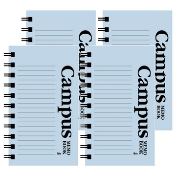 Ibis 厚款左翻線圈筆記本 Campus  4個  藍色