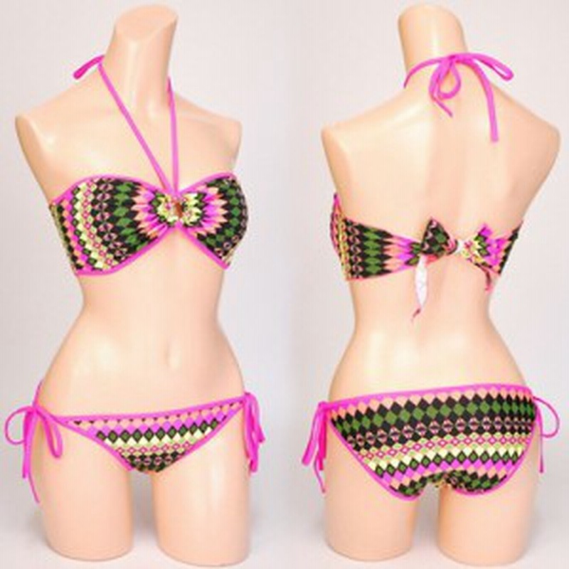 エスニック柄バンドゥ チューブトップビキニ水着 通販 Lineポイント最大1 0 Get Lineショッピング