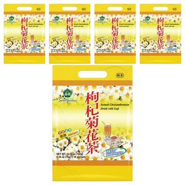 薌園 枸杞菊花茶 晶粒沖調飲品  10g  18包  5袋