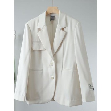 諾諾E站【町】2025春季新款 通勤百搭垂感OL風長袖西裝外套剪標女