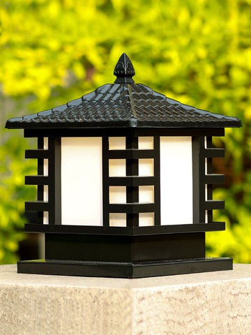 戶外柱頭庭院燈防水花園別墅大門燈現代室外圍墻柱子門柱墻頭柱燈