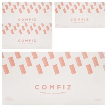 Comfiz 康菲 平面醫療口罩  盛櫻粉  4盒  30片