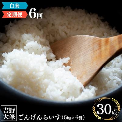 ふるさと納税 吉野町 奈良のお米のお届け便　5kg×半年分