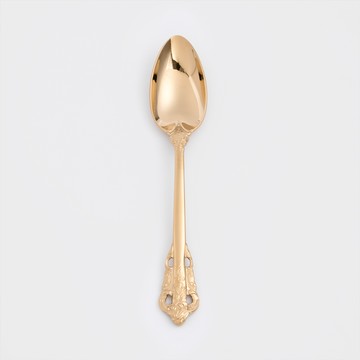 歐式 復古雕刻 20cm 不銹鋼主餐匙│亮金│單品