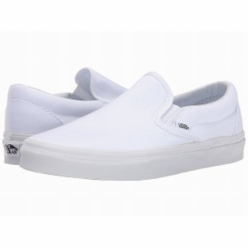 取寄 Vans バンズ スリッポン クラシック スリップ メンズ Vans Men S Classic Slip True White Canvas 通販 Lineポイント最大6 0 Get Lineショッピング